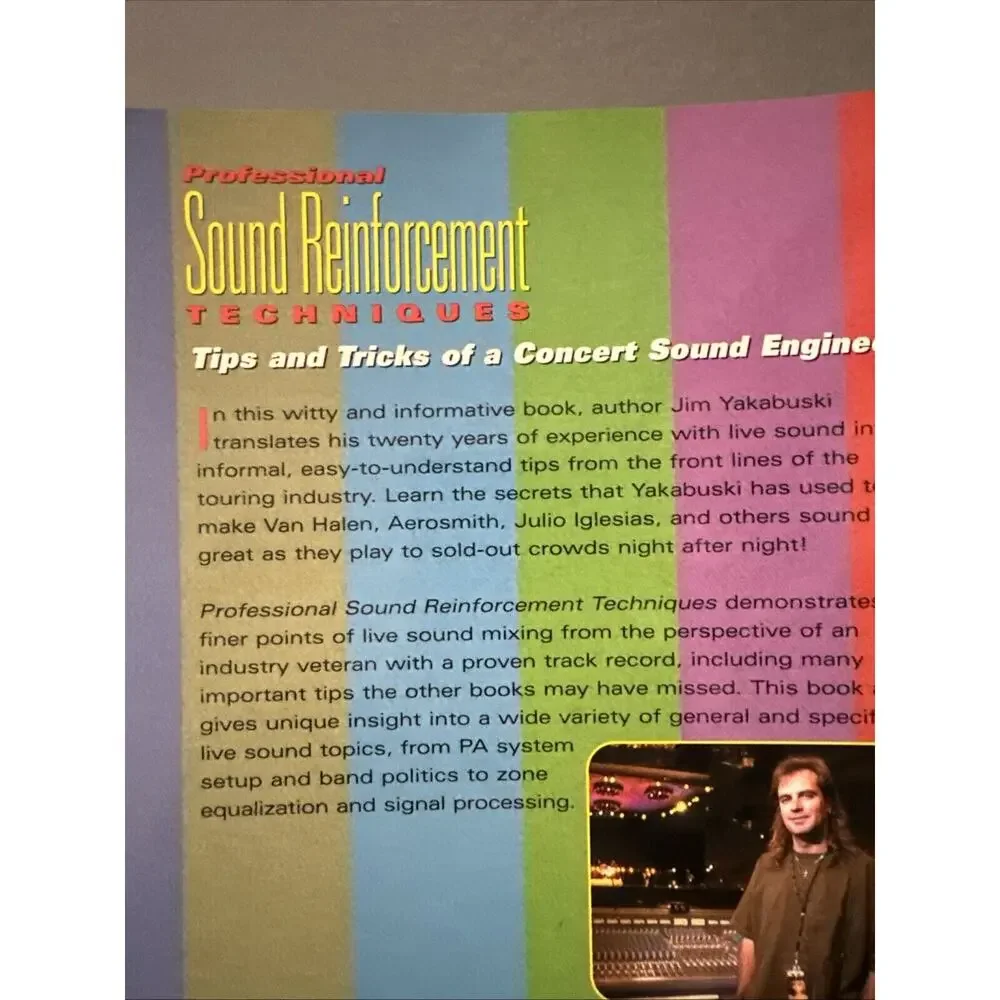 Hal Leonard Professional Sound Reinforcement Techniques - paperback‎ Yakabusk...